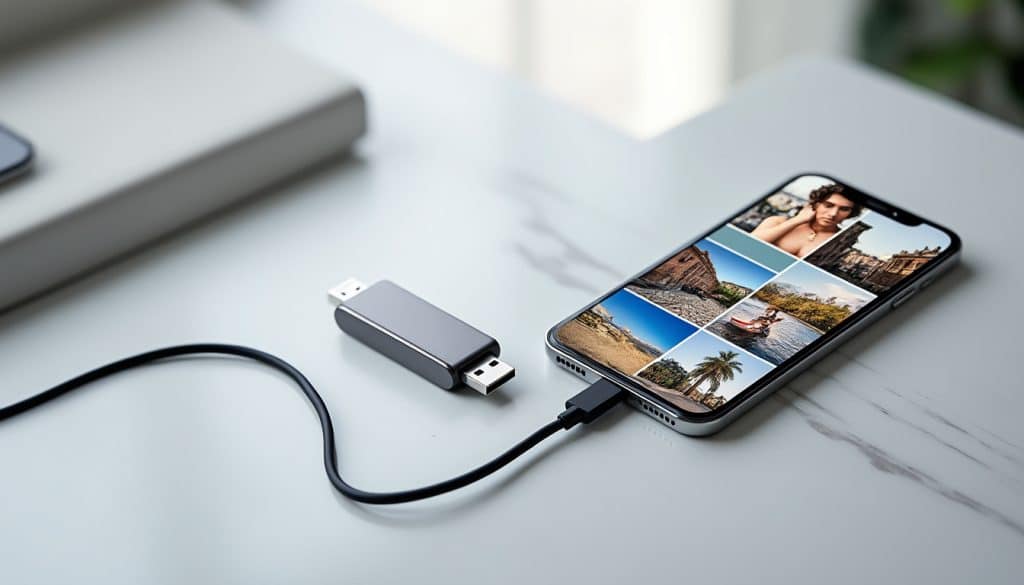 Comment transférer photo téléphone sur clé usb sans ordinateur