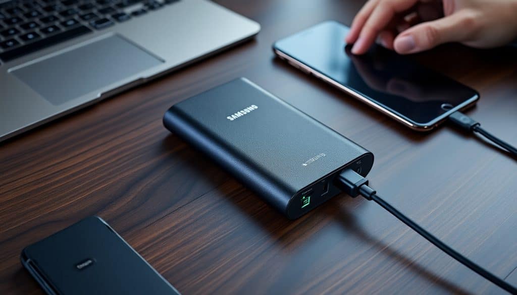 Batterie externe samsung 20 000 mah : le réglage pas à pas